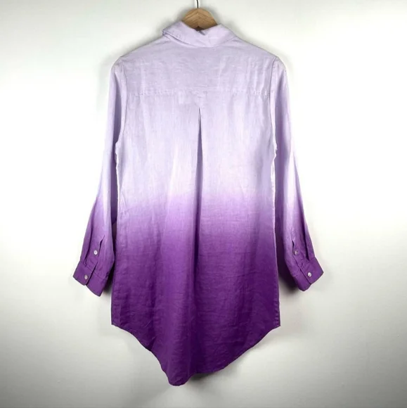 Soft Surroundings Linen Ombre Tunic - Picture 2 of 5